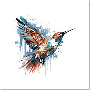 Hummingbird Bird Animal Freedom World Wildlife Wonder Abstract Posters and Art